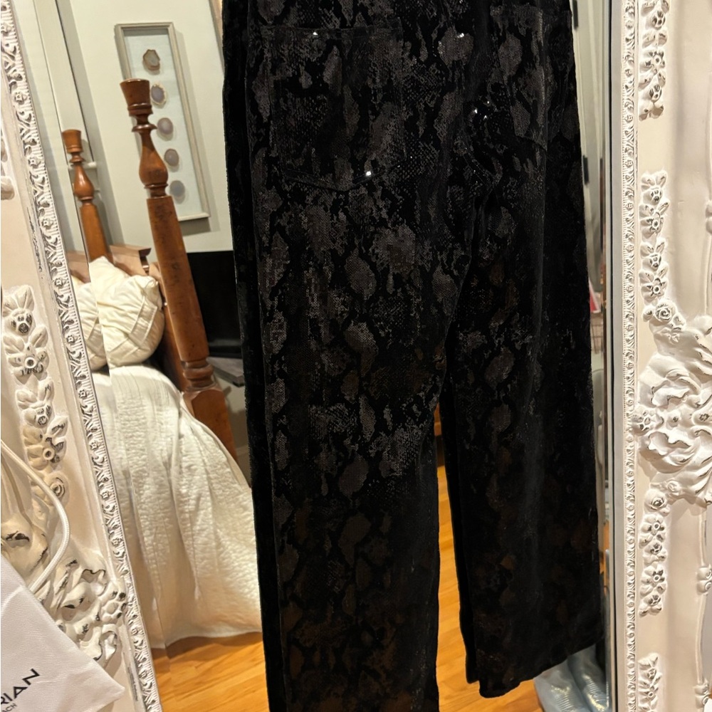 Zara Black Velvet Pants